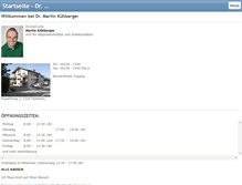 Tablet Screenshot of drkuehberger.com